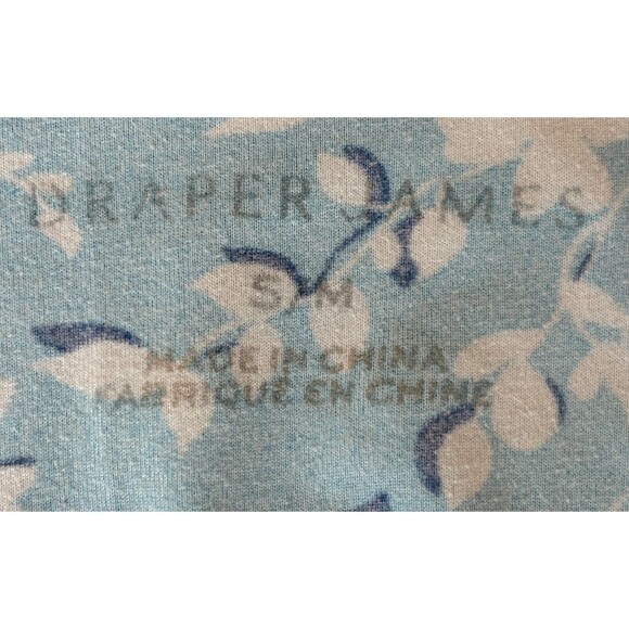 Draper James Nightie Blue Shadow Floral Ruffle Pajama Dress Ruffle Small‎ Medium - Picture 8 of 9